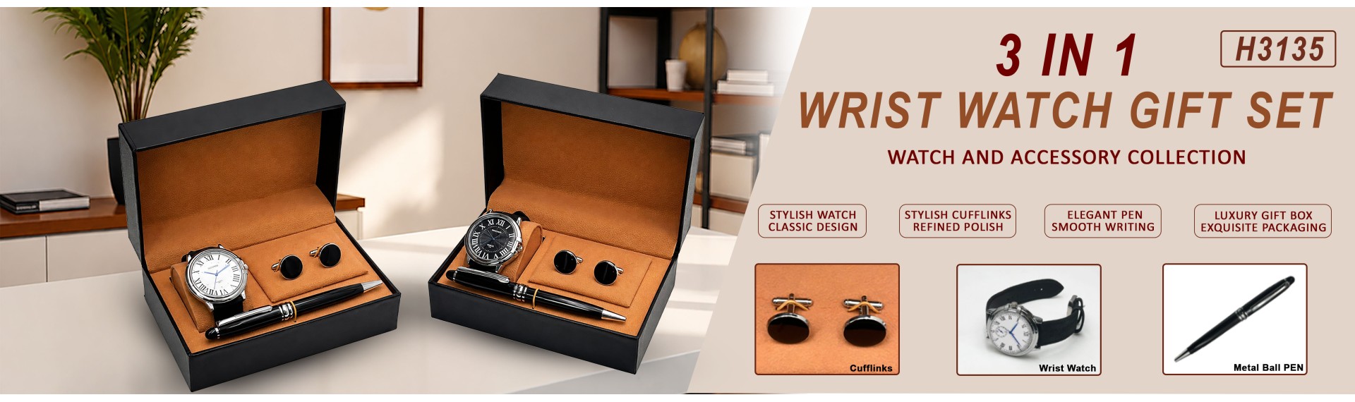Wrist watch gift set