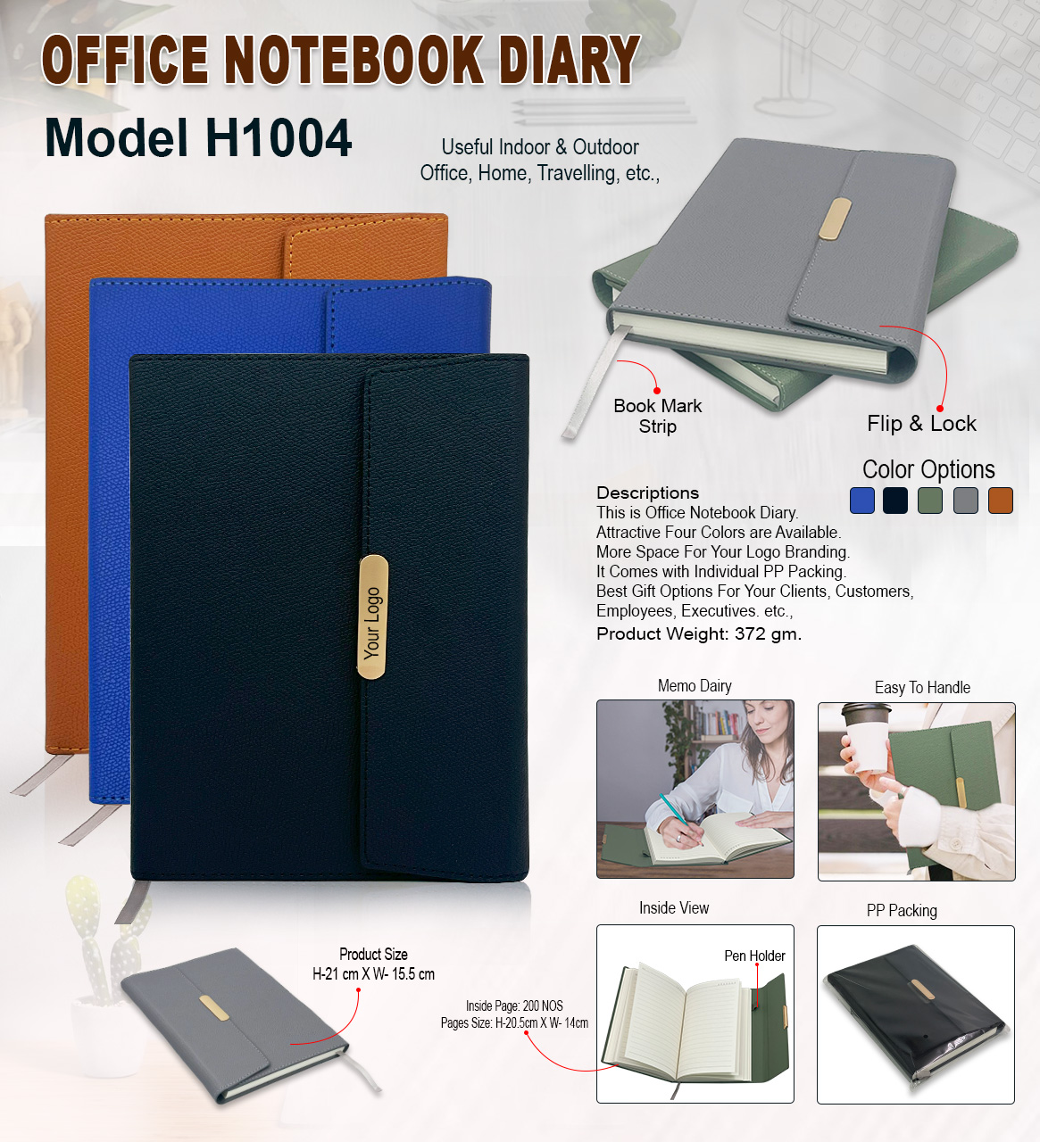 Office Notebook Diary