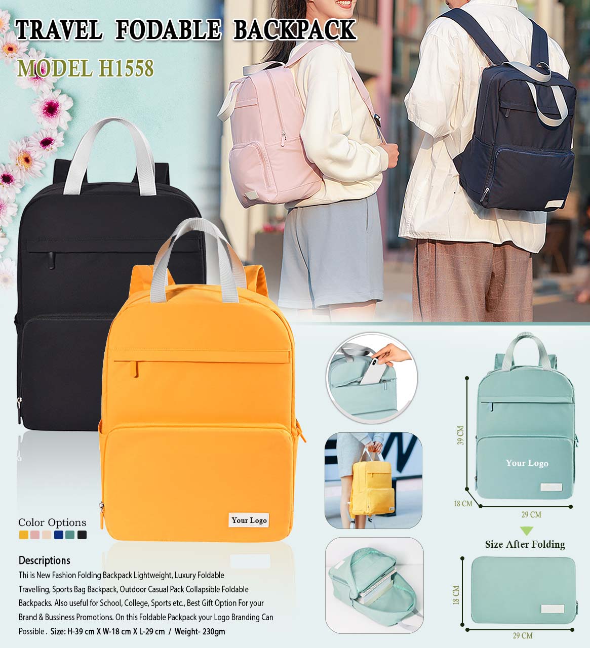 Travel Folding Backpack