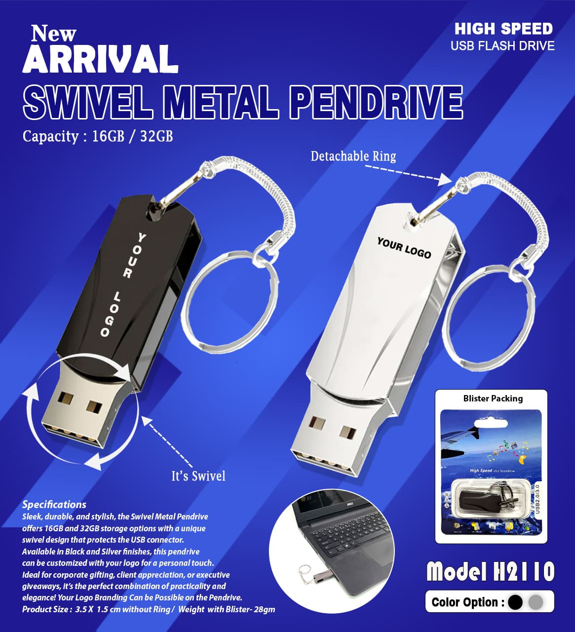 Swivel Metal Pendrive