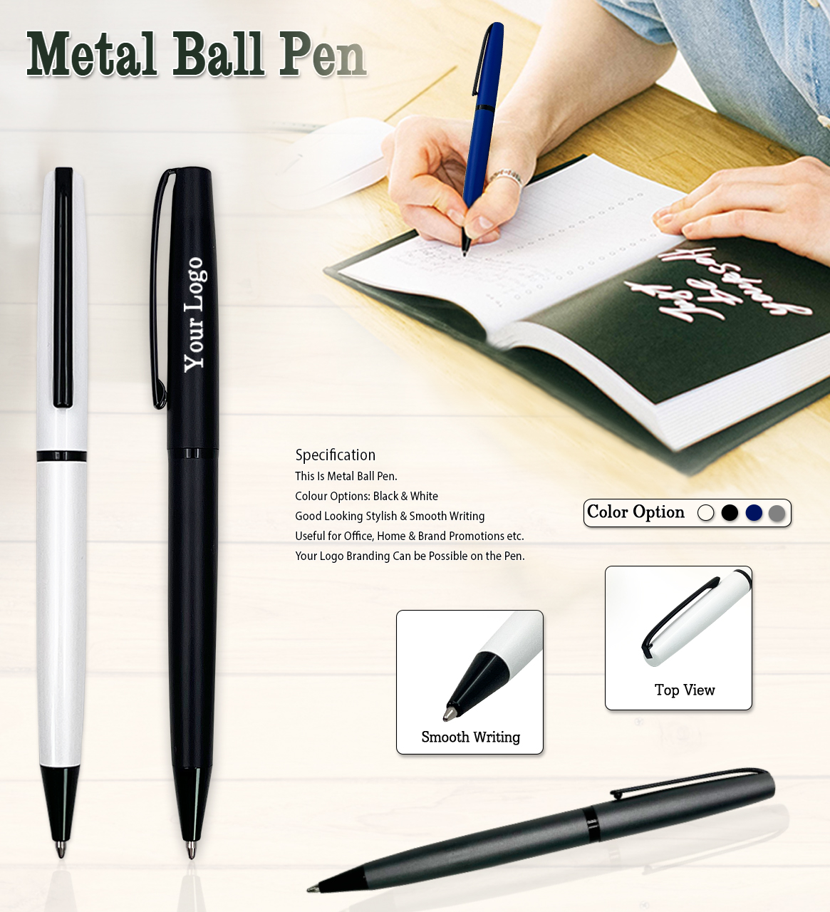 H257 Premium Metal Roller Pen Gift Set – Corporate Branding & Executive Promotional Pen