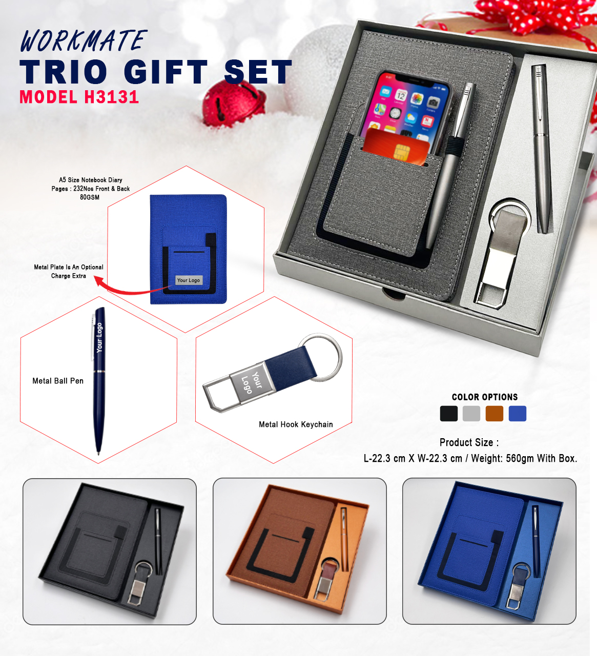 Workmate Trio Gift Set- 3 in 1 gift set