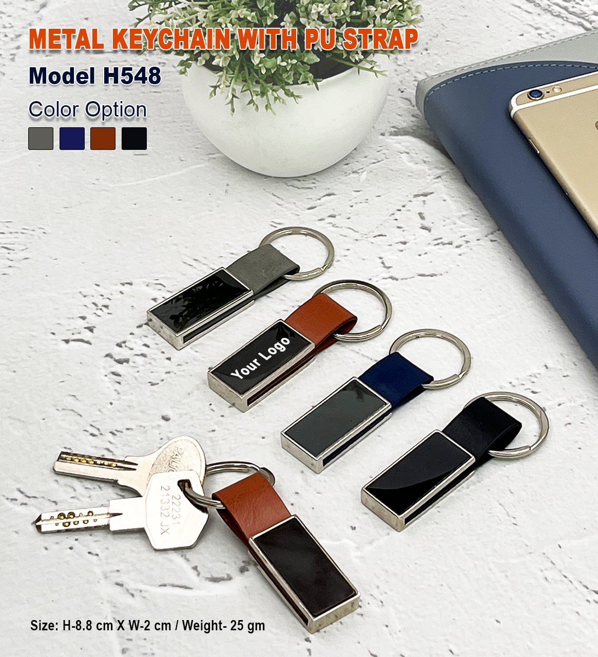 PU Strap Metal Key-chain
